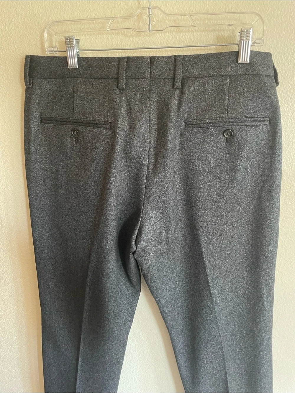 NWT J. Crew Men's Dark Charcoal Gray 100% Wool Dress Pants - Size W32 L32